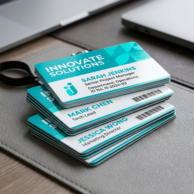 Muestra de Gafetes PVC